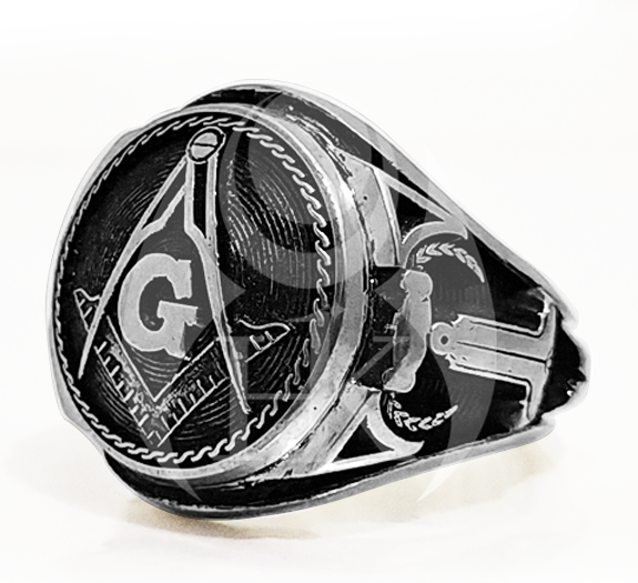 Round Masonic Ring